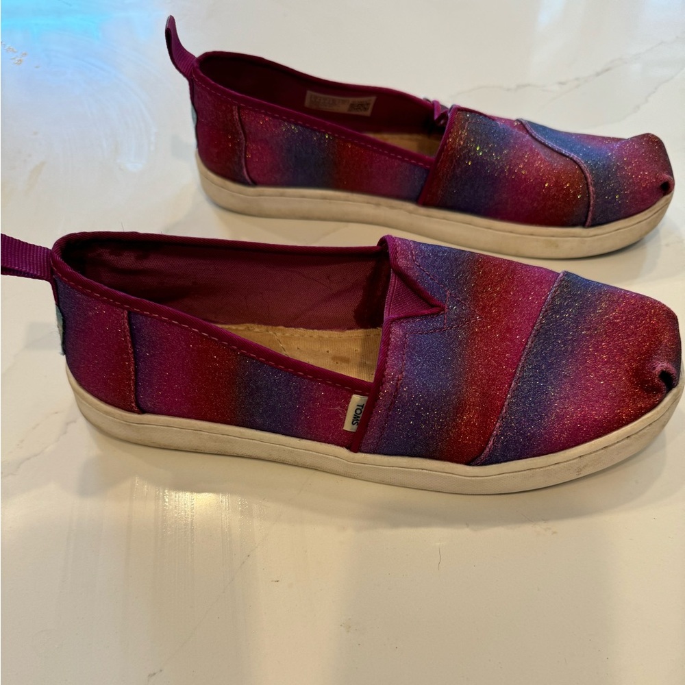 TOMS Kids 3Y Sparkle, Pink/Purple